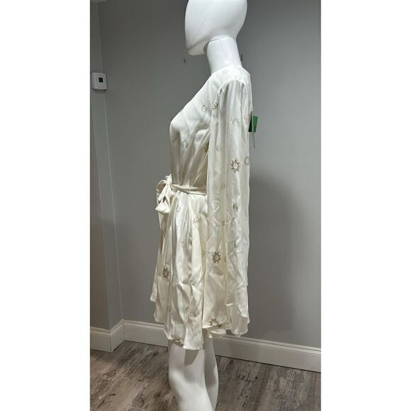 Stella McCartney Metallic Long Sleeve Minidress Size 40 (4-6) - Picture 4 of 14